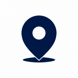 Icon with map location pin