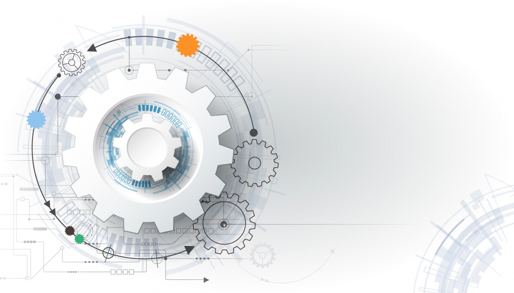 Abstract cogwheels graphic